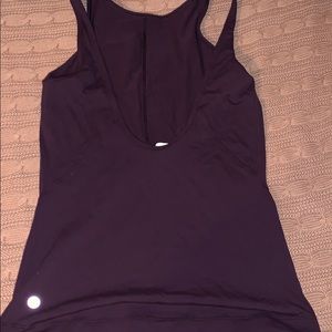 Maroon lululemon tank size 4